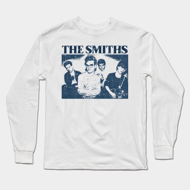 The Smiths - Blue Vintage Color Long Sleeve T-Shirt by Campfire Classic